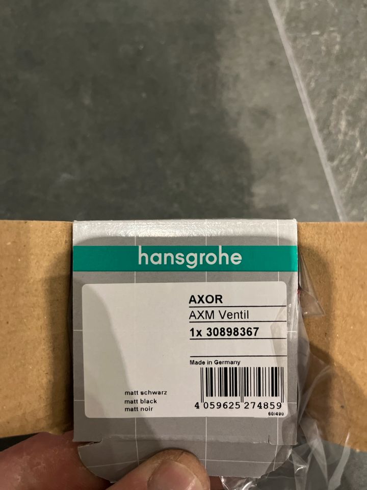 Hans grohe Axor Axm Ventile, schwarz matt in Rödental