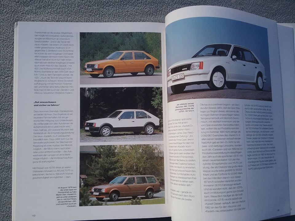 Älteres Opel-Buch mit Manta, Kadett, Calibra, Rekord, Evo 500... in Prichsenstadt