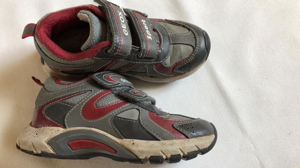 Geox Halbschuhe grau-rot Gr. 27 in Dorsten