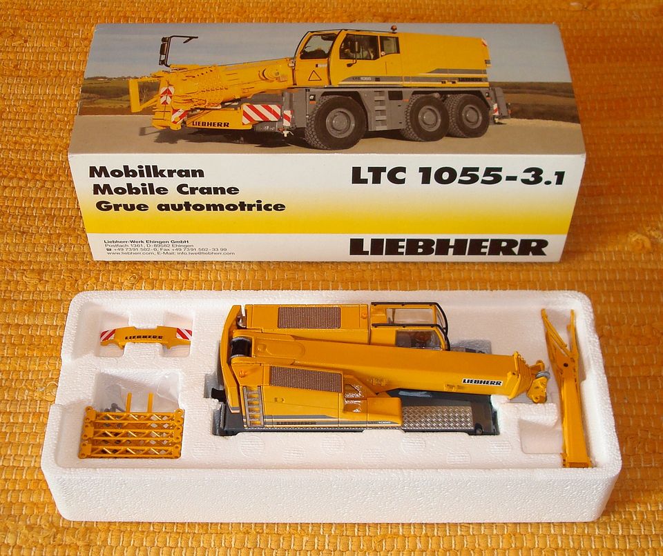 LIEBHERR Mobilkran LTC 1055-3.1 * Conrad Kran-Modell 1:50 * NEU in Bleicherode