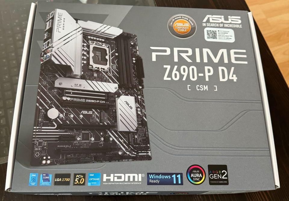 ASUS Prime Z690-P D4-CSM LGA 1700, Intel Z690 ATX Motherboard NEU in München