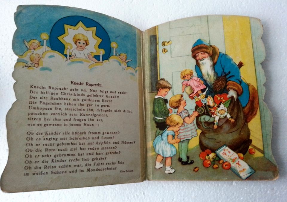 Sehr schönes Kinder Bilderbuch Fröhliche Weihnacht etwa 1920-1925 in Hamburg