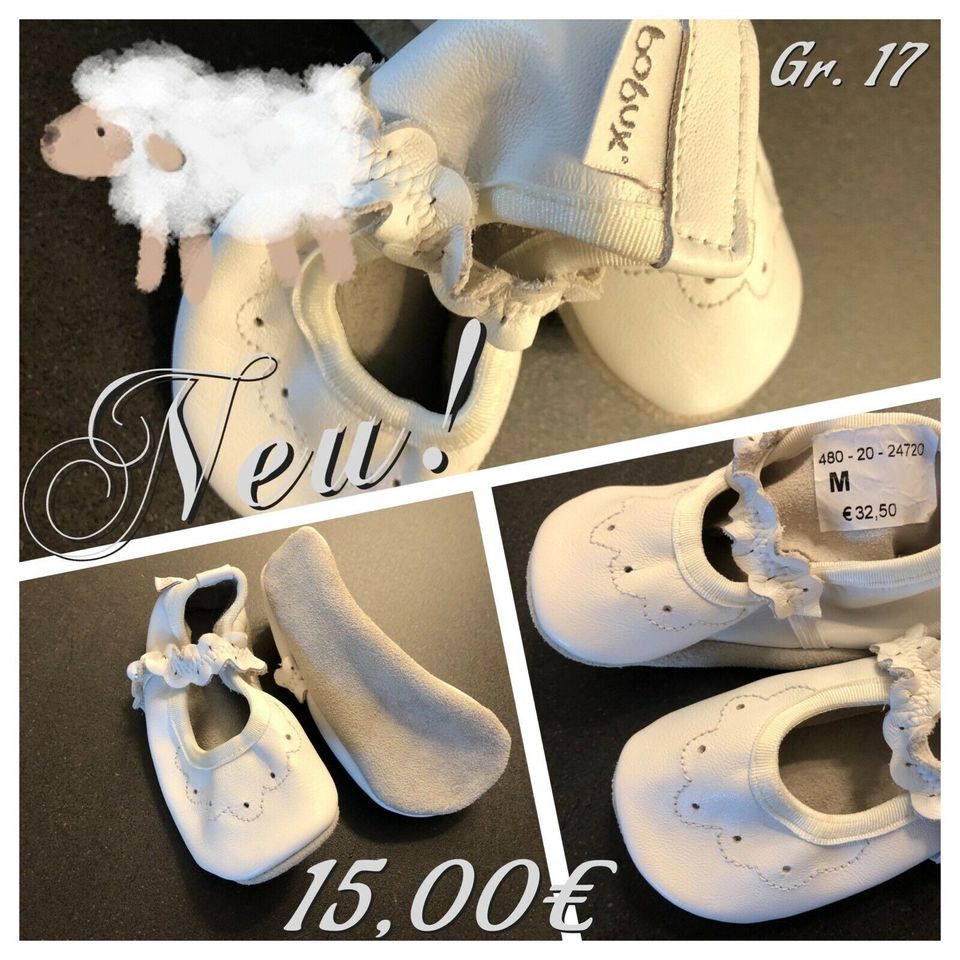 Krabbelschuhe Lederschuhe Babyschuhe Lauflernschuhe Neu! Gr.17 in Puchheim