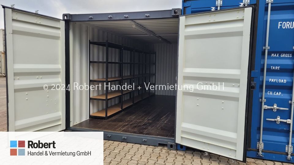 20 Fuß Lagercontainer, Seecontainer, Container, Baucontainer, Materialcontainer, Magazin, Regal, Licht, Starkstrom Strom in Bremerhaven