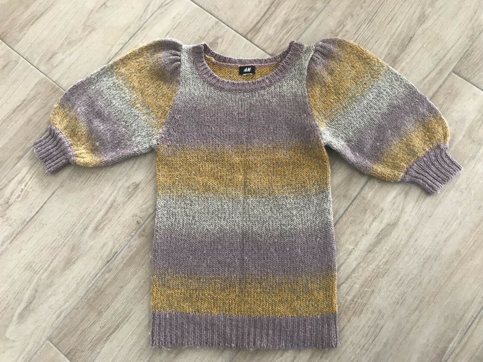 Regenbogen Pullover mit Puffärmeln, xs/s, H&M in Röthenbach