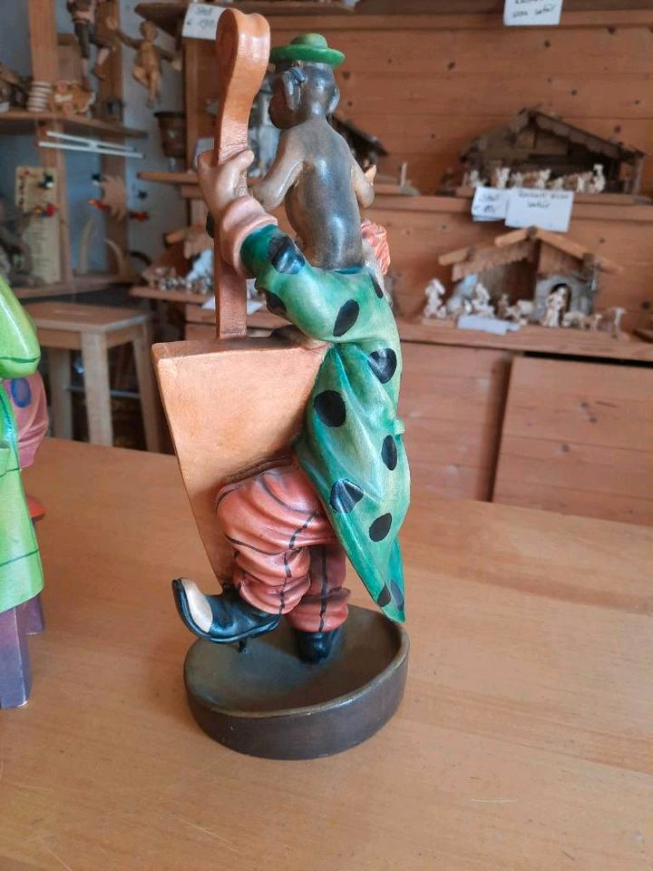 Clown Figur Holzfigur in Gachenbach