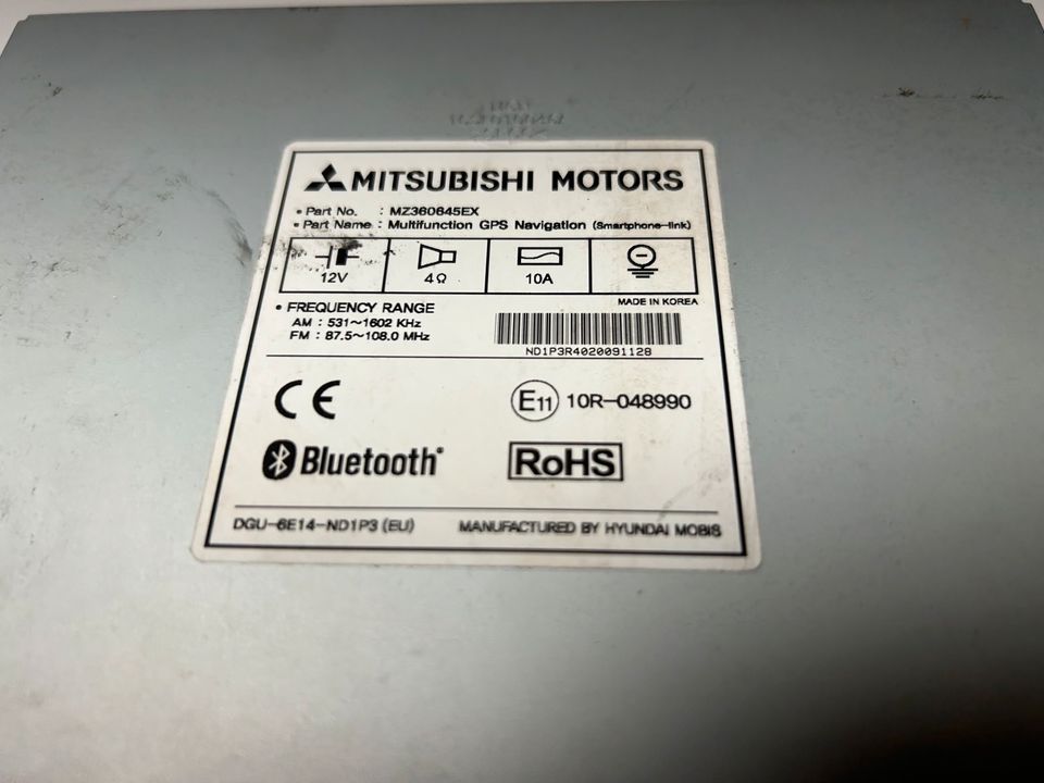 Mitsubishi Space Star ASX  Radio Navigation MZ360645EX in Idar-Oberstein