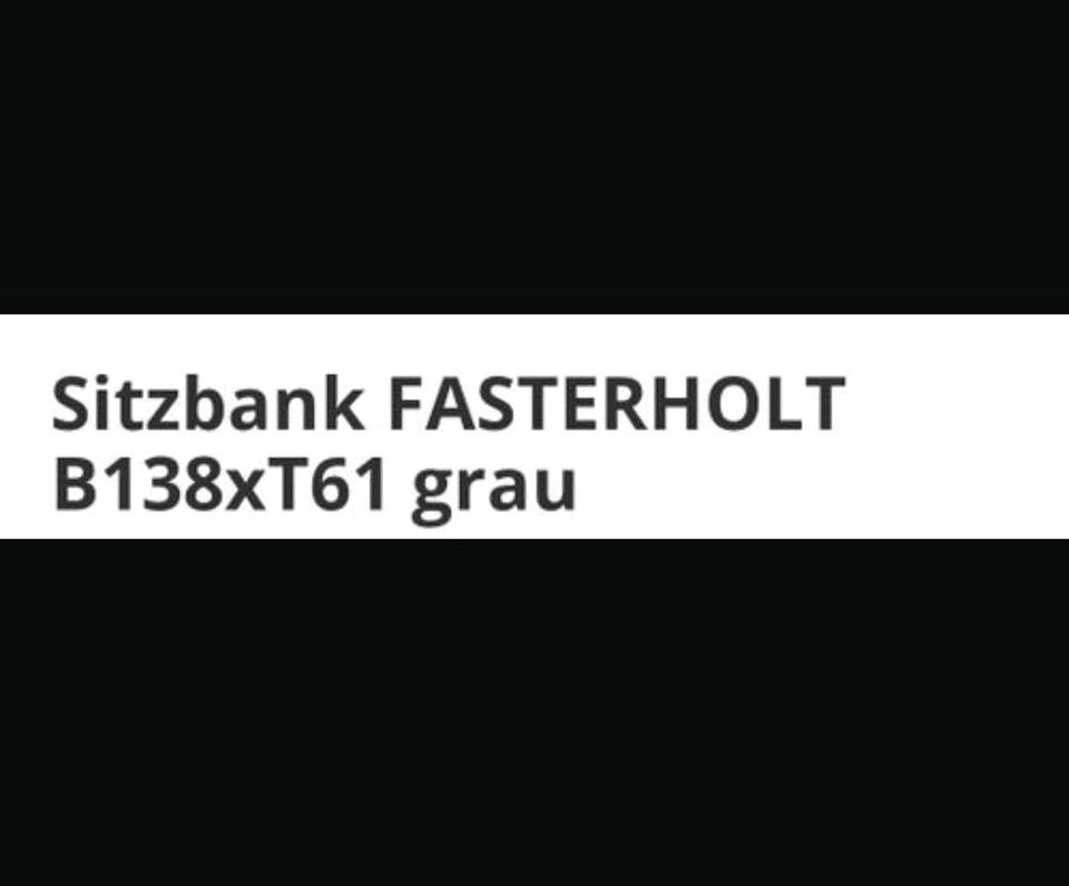 Schöne sitzbank in Salzgitter