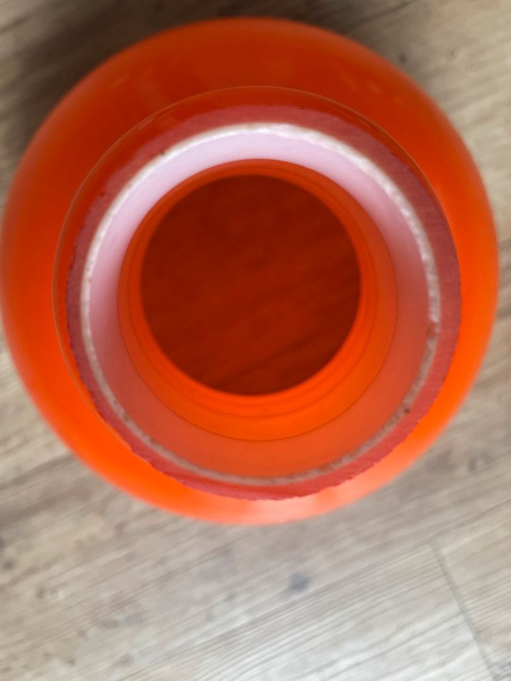 70er Jahre Pendelleuchte Glas orange/ Designerlampe in Landau in der Pfalz