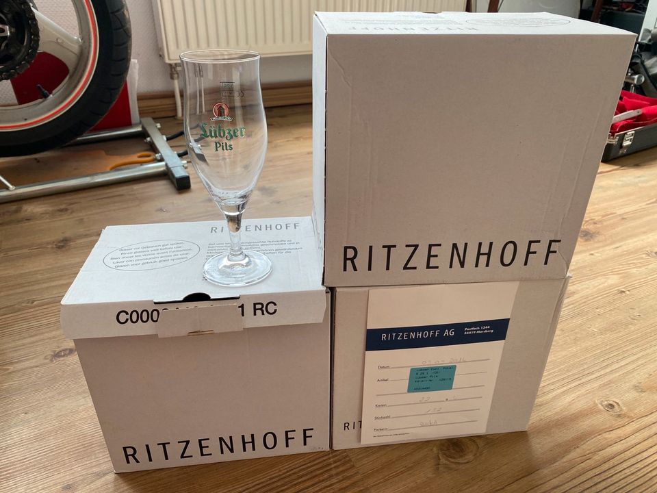 Ritzenhoff Cristal,Exklusiv Tulpen,0,25l,Lübzer Pils,Bier Gläser in Fünfseen