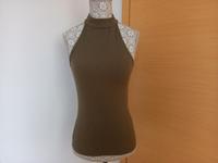Amisu | khaki olive grünes Neckholder Top Gr. S Dresden - Dresden-Plauen Vorschau