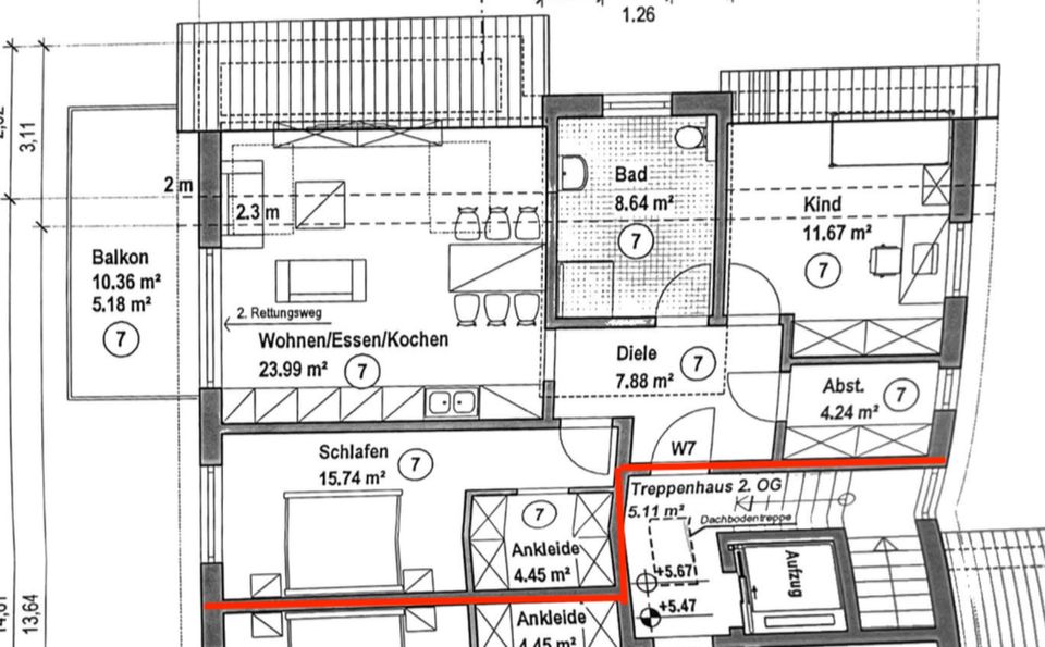 Neubau-Penthouse Wohnung am Waldrand in Merzig in Merzig