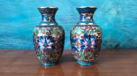 Vasen Paar Cloisonnee China vintage Messing vergoldet Frankfurt am Main - Nordend Vorschau