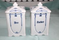 2 nostalgische Vorratsdosen Porzellan Zucker + Tee 17 x 9 cm Düsseldorf - Heerdt Vorschau