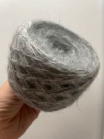 Mohair aus Italien Grau-Weiß Melange.  50Gr. Bayern - Rosenheim Vorschau