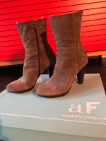 Alberto Fermani Stiefeletten Gr. 38,5 Leder high heels taupe Köln - Widdersdorf Vorschau