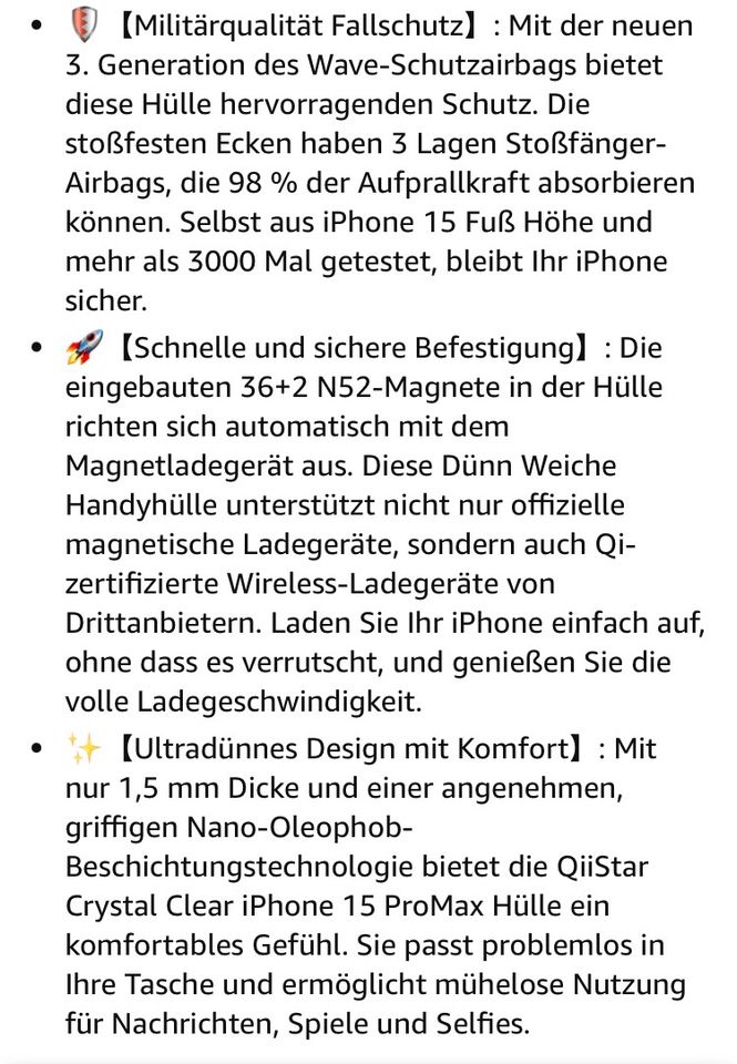 Iphone 15 Pro  Max Hülle MagSafe Magnetisch in Bremen