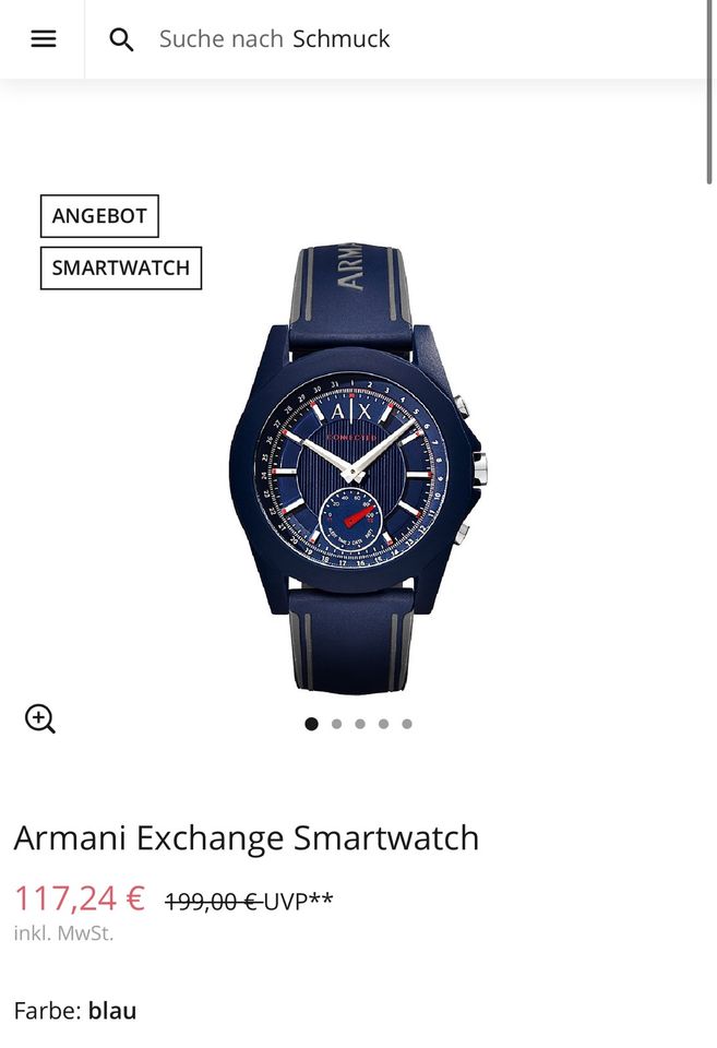 Armani Exchange Hybrid Smartwatch NEU in Traunreut