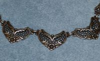 Danecraft Collier Sterling 925 Silber massiv - Jugendstil Floral Harburg - Hamburg Sinstorf Vorschau