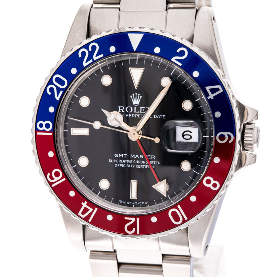 Rolex GMT-Master Pepsi Stahl 16750 1A Zustand 1982 in Hannover