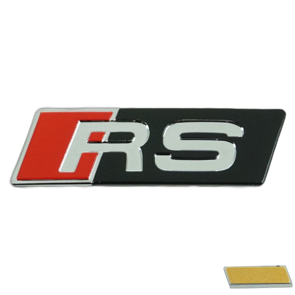 Audi RS Schriftzug Logo Emblem selbstklebend 9x30mm in Rietberg