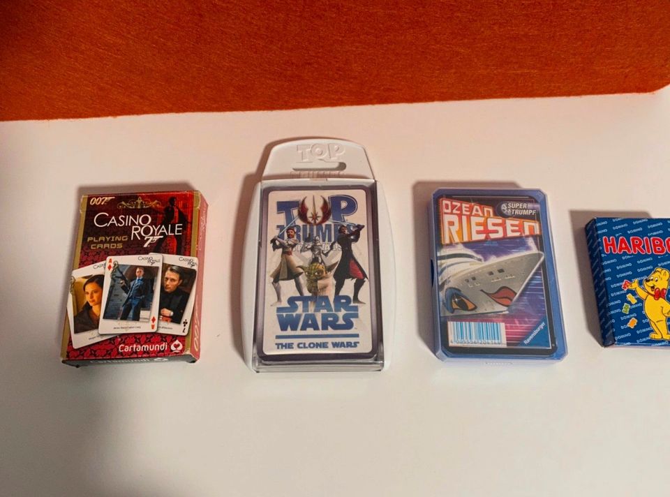 Spielkarten 4 Sets Casino Royale, Haribo, Star Wars, Ozean Riesen in Hamburg