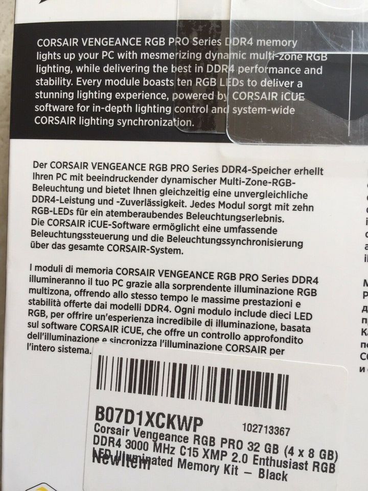 Arbeitsspeicher Vergeance RGB Pro 4x8 GB / 32GB ☺️ in Werder (Havel)