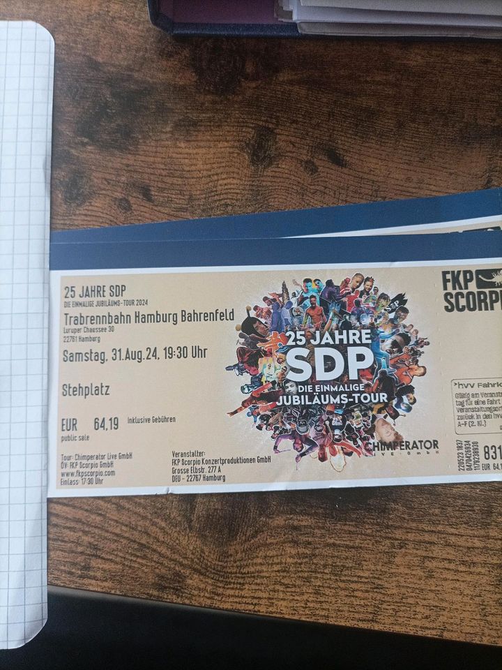 Ein Ticket für die SDP Jubiläums Tour in Wolfenbüttel
