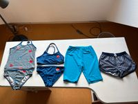 2x TCM Mädchen Bikini Badeanzug + 2x  Alive Badeshorts 134 / 140 Frankfurt am Main - Harheim Vorschau