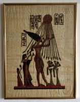 Ägyptische Malerei auf Papyrus Hessen - Lautertal Vorschau