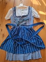 Dirndl Almsach Gr. 42  blau   Nur 1 mal getragen Bayern - Randersacker Vorschau