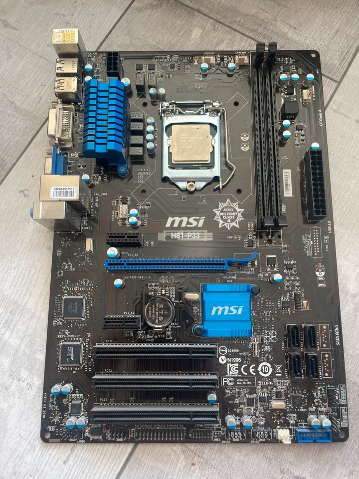 MSI H81-P33 Mainboard + Intel i3 4160 in Berlin