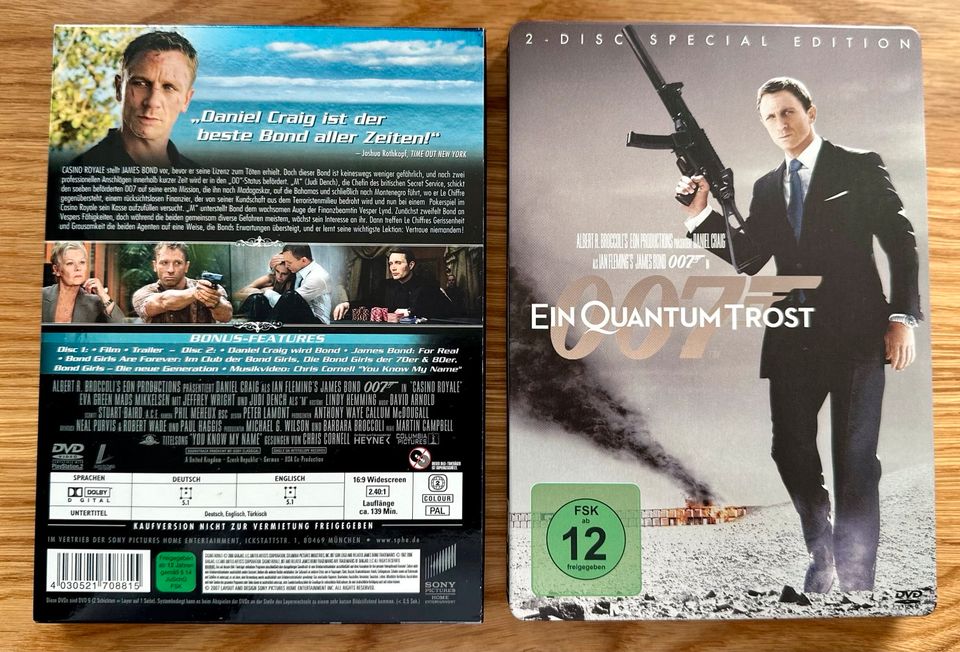 James Bond | DVD Steelbook + Collectors Edition | OOP | Neuwertig in Neuss