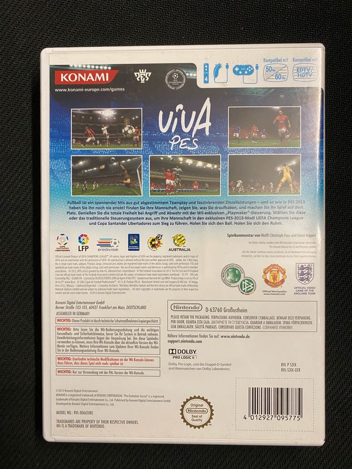 Pro Evolution Soccer (PES) 2013 WII in Mainz