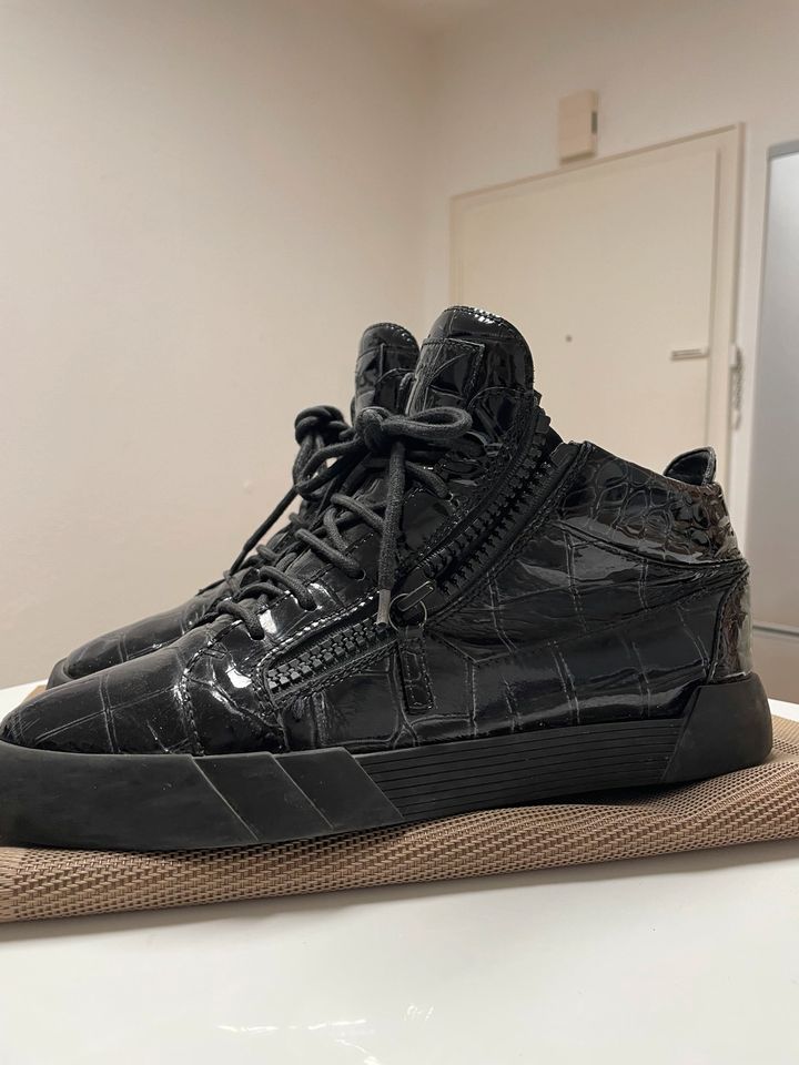 ZANOTTI ALL BLACK High-Top Gr, 42! in Düsseldorf