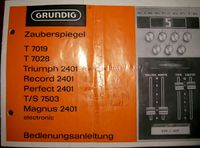 ´69 Bedienungsanleitung GRUNDIG ZAUBERSPIEGEL Triumph.. Portofrei Nordrhein-Westfalen - Moers Vorschau