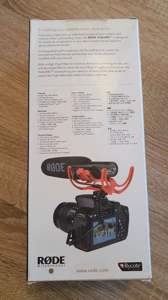 Kondensator Richt-Mikrofon Rode Rycote Deadcat Edition in Ahaus