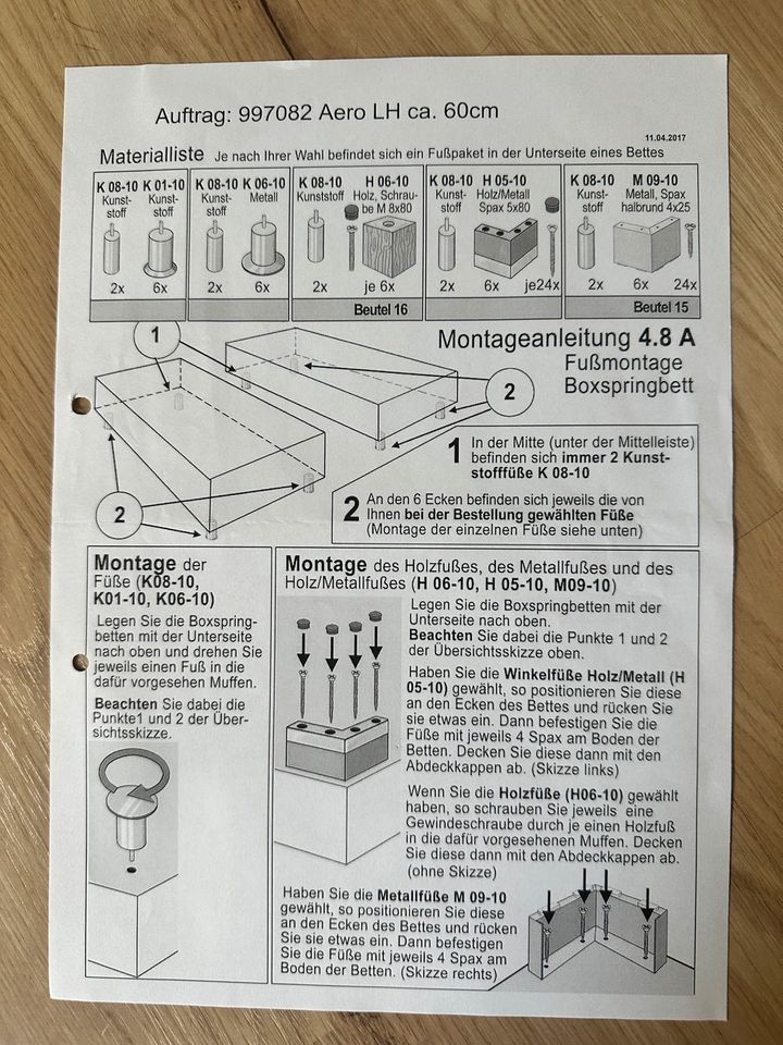 Bett / Boxspringbett in München