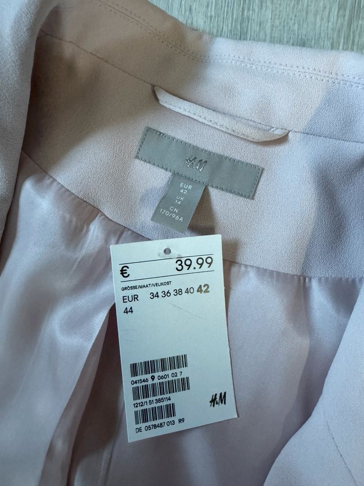 H&M Blazer Rosa NEU mit Etikett in Alsdorf