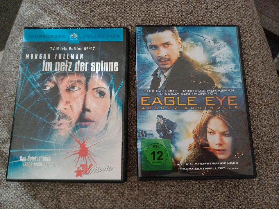 DVD Eagle Eye Ausser Kontrolle + Im Netz der Spinne Freeman in Leipzig