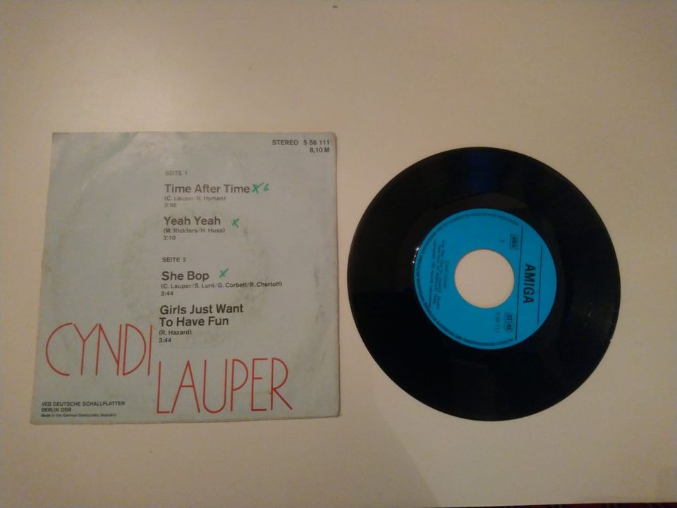 Schallplatte (7er) Cyndi Lauper "Time after Time" in Berlin