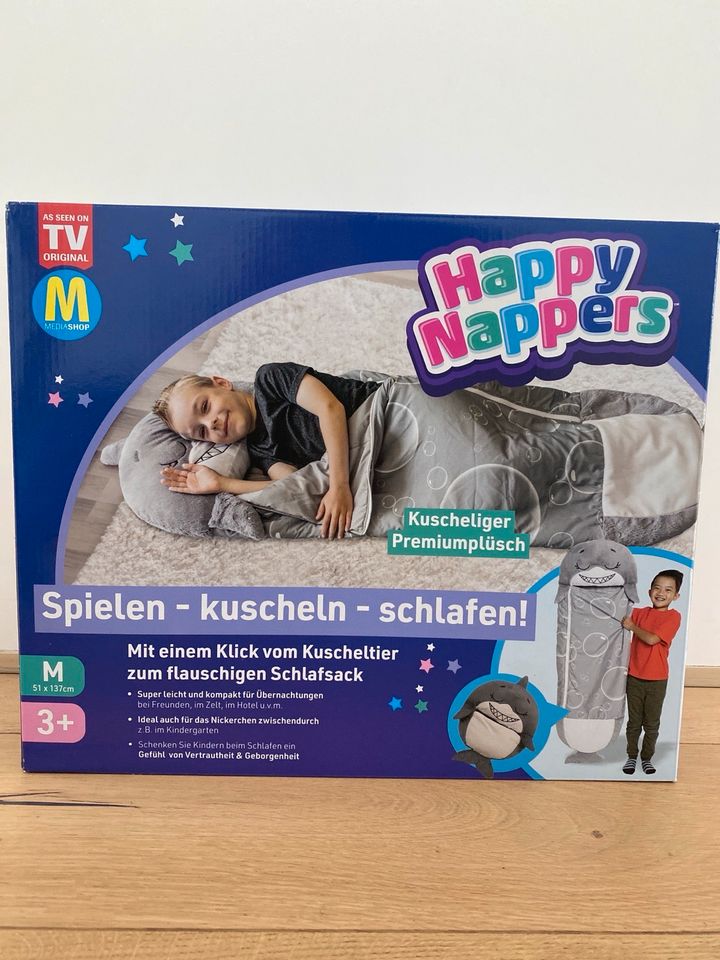 Happy Nappers Kinder Schlafsack Hai grau Medium in Baiersdorf