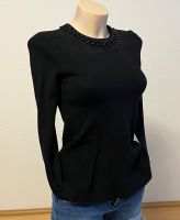 HALLHUBER PULLOVER XS 34 schößenform ziersteine schwarz vintage Baden-Württemberg - Aichtal Vorschau