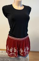 PRIMARK SHORTS KURZE HOSE 38 m Bordeaux rot hot pants y2k retro Baden-Württemberg - Aichtal Vorschau