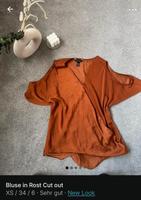 NEW LOOK - Bluse in Rost Cut out Bayern - Bad Bocklet Vorschau
