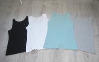 Paket 4 Ripptop Ripp Top Tanktop schwarz weiß grau mint 36 38 Hessen - Großenlüder Vorschau