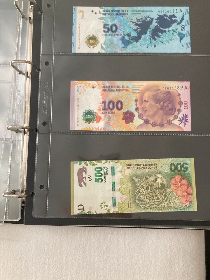 Argentinien Banknoten Set UNC in Konstanz