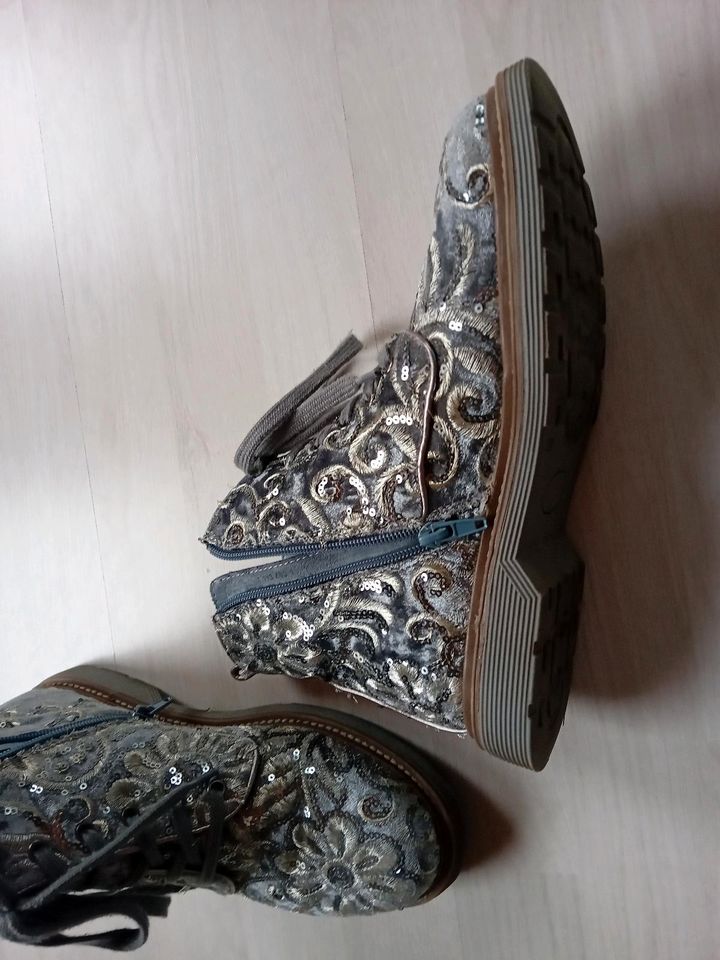 Boots  Blau Glitzer in Schneverdingen