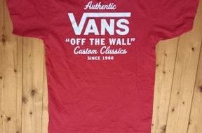 T-Shirt von VANS Rot Gr. S kaum getragen Baumwolle in Altusried