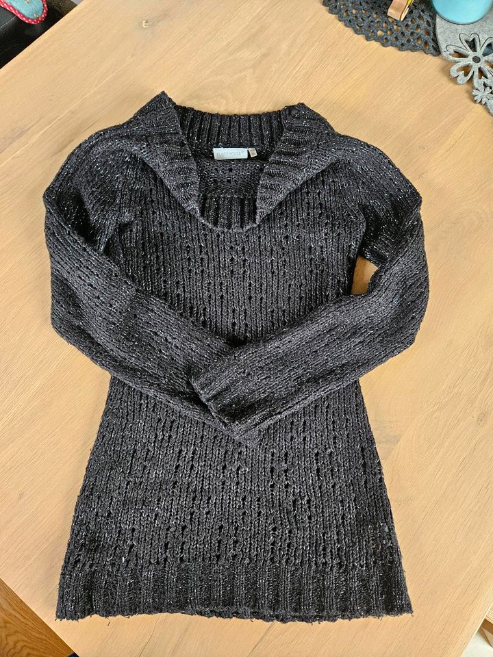 Clockhouse Strick Pullover Oberteil schwarz silber S/M 34/36/38 in Niederkrüchten